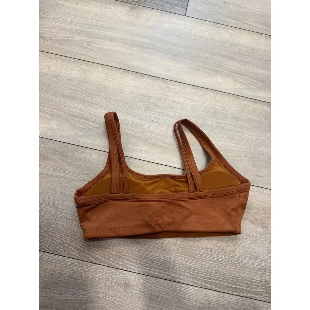 PTULA Burnt Orange  Scoop neck sports bra size M